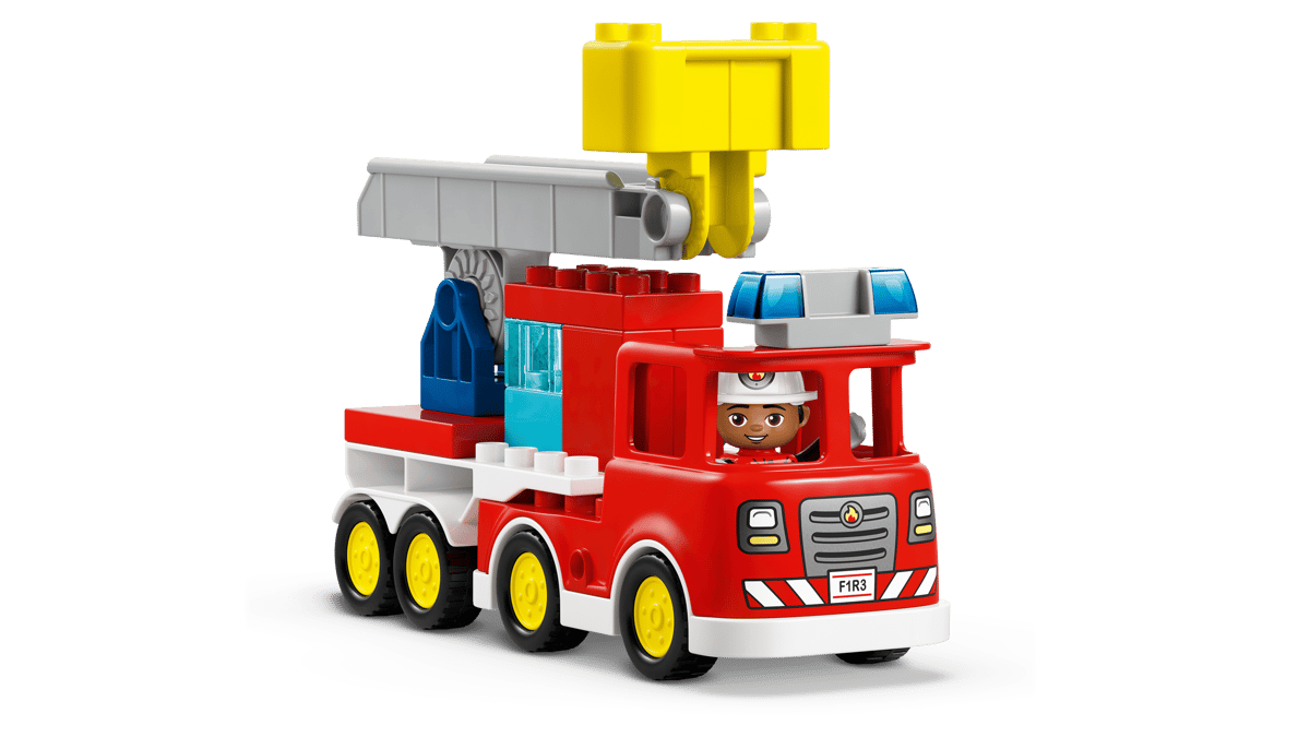 Fire Truck with Hose and Firefighter 10473, Lego DUPLO