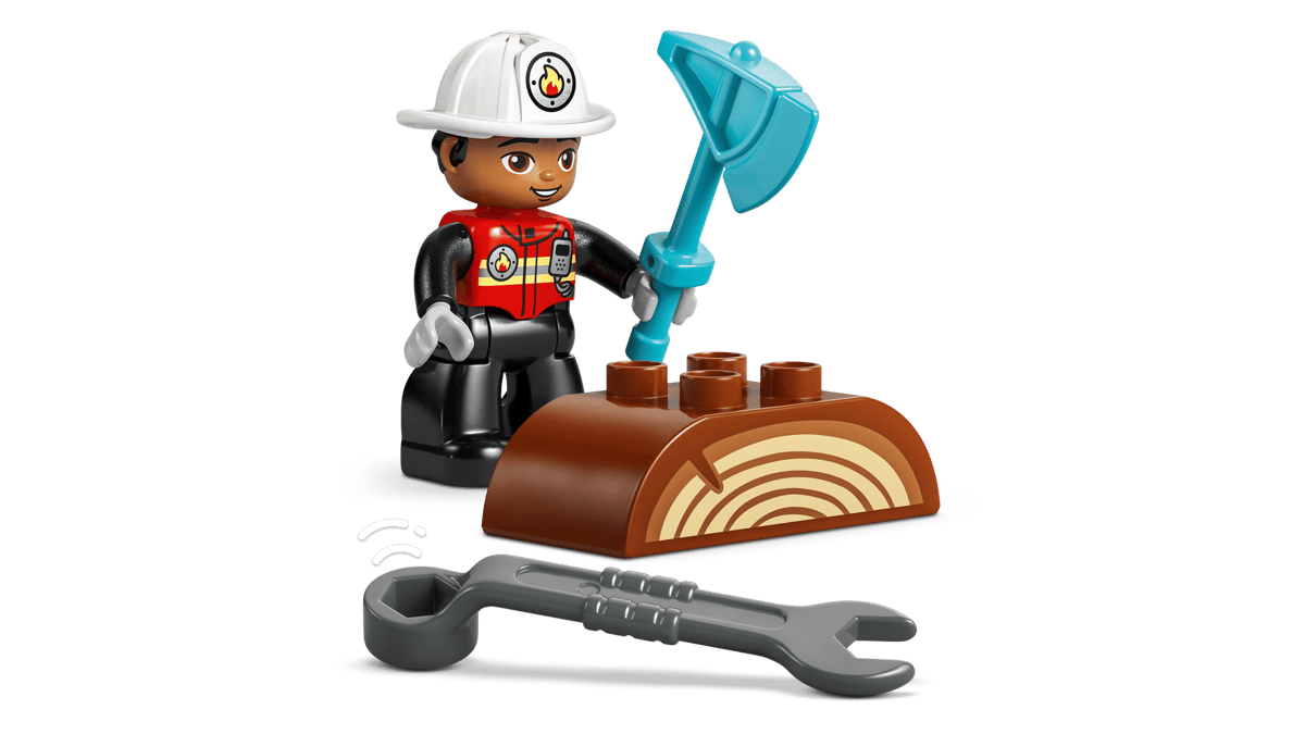 Fire Truck with Hose and Firefighter 10473, Lego DUPLO