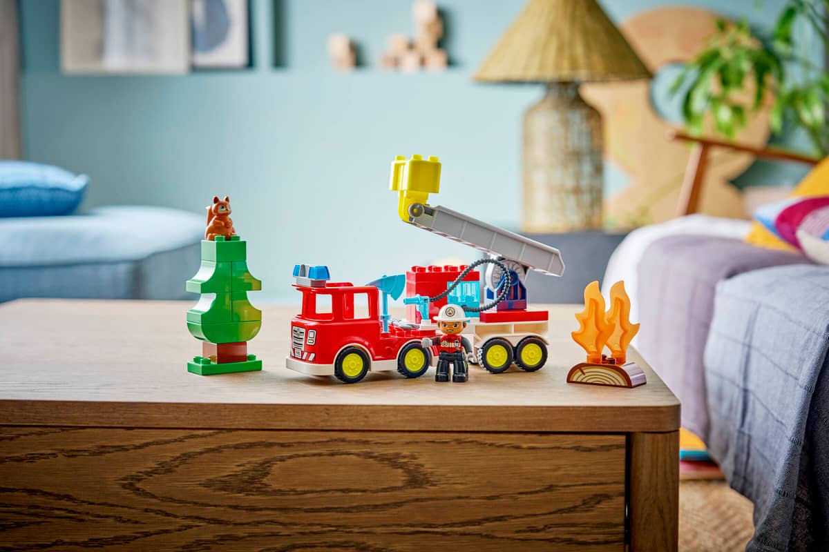 Fire Truck with Hose and Firefighter 10473, Lego DUPLO