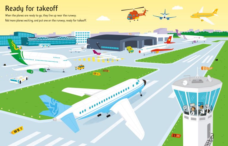 First Sticker Book Airport, Usborne