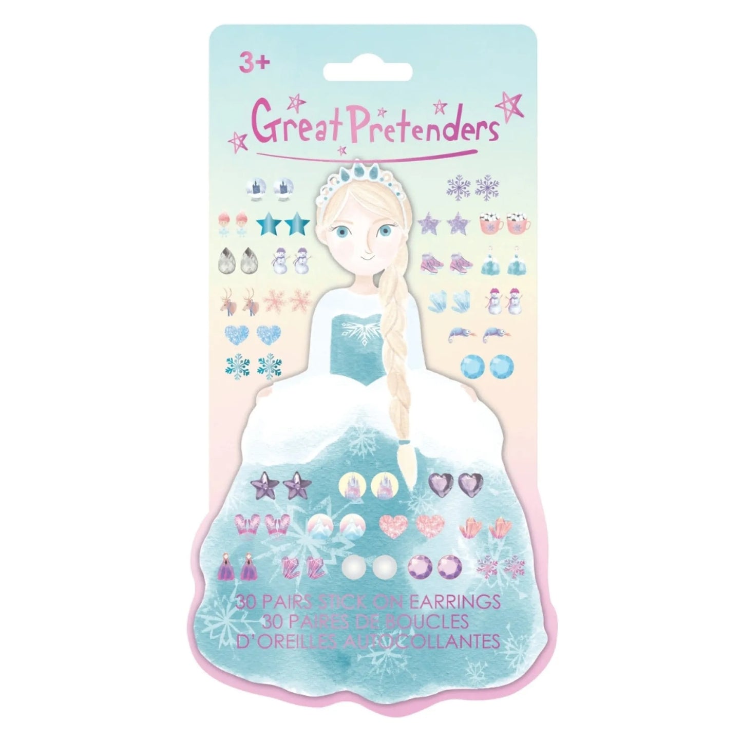 Frosty Sister, Stick On Earrings, For Kids 3+