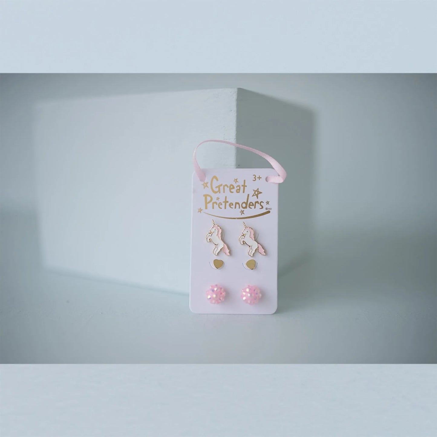 Boutique Unicorn Studded, Earrings, For Kids 3+, 3 Sets