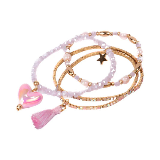 Boutique Luminescent Bracelet Set - 4 Pc Set: Love, Great Pretenders
