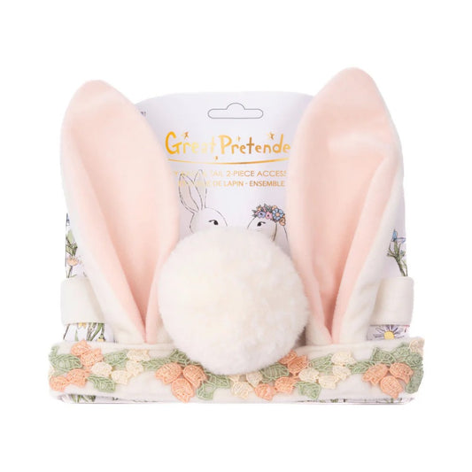 Ears and Tail Accessory 2 Pc Set: Hippity Hop Bunny, Great Pretenders