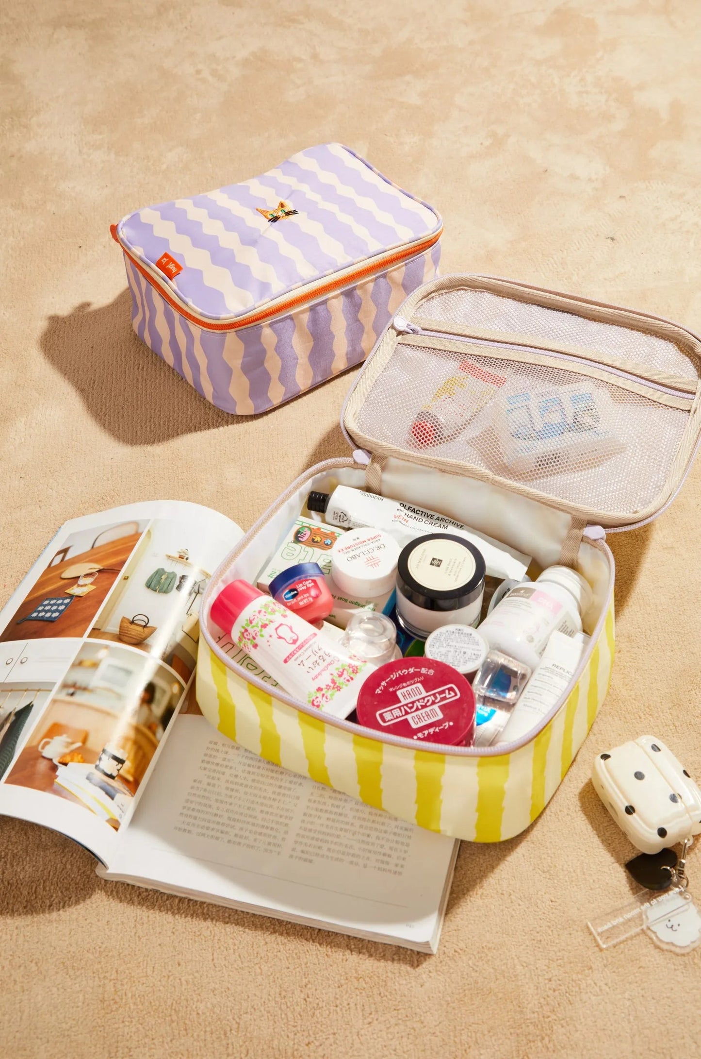 Beach Sunbath Toiletry Bag for Kids 3+