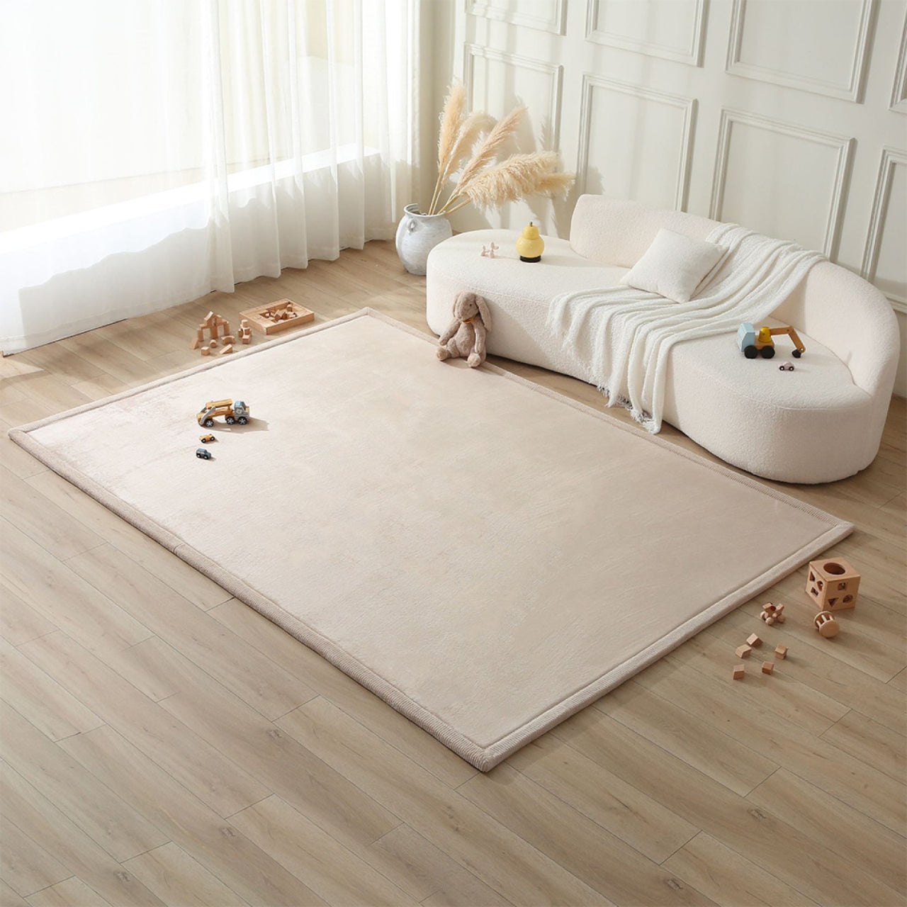 Cloud Playmat: Beige 280 x 200 x 2.5 cm, Hakuna Matte