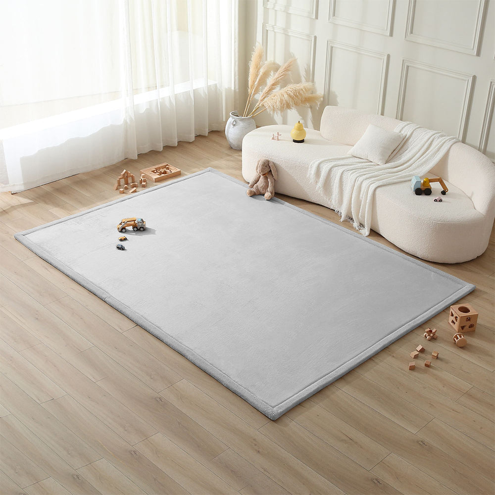 Cloud Play Mat - Light Grey 280 x 200 x 2.5 cm, Hakuna Matte