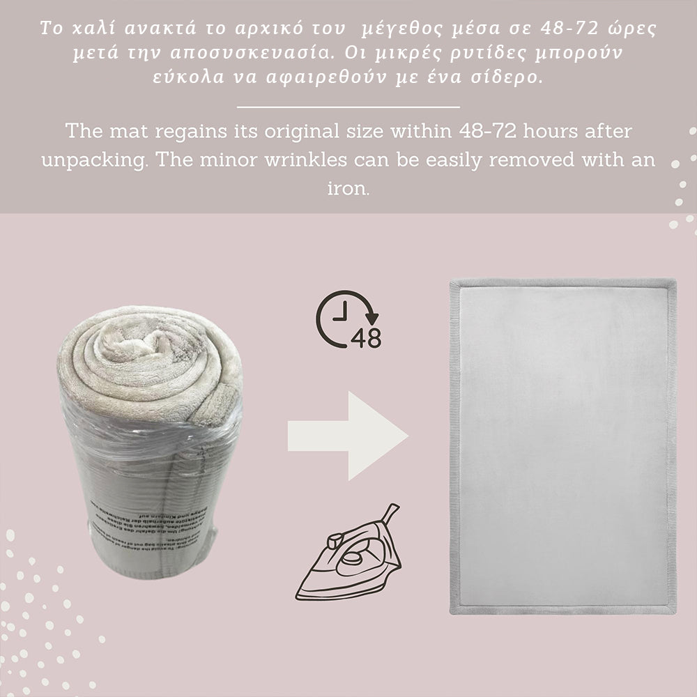 Cloud Play Mat - Light Grey 280 x 200 x 2.5 cm, Hakuna Matte