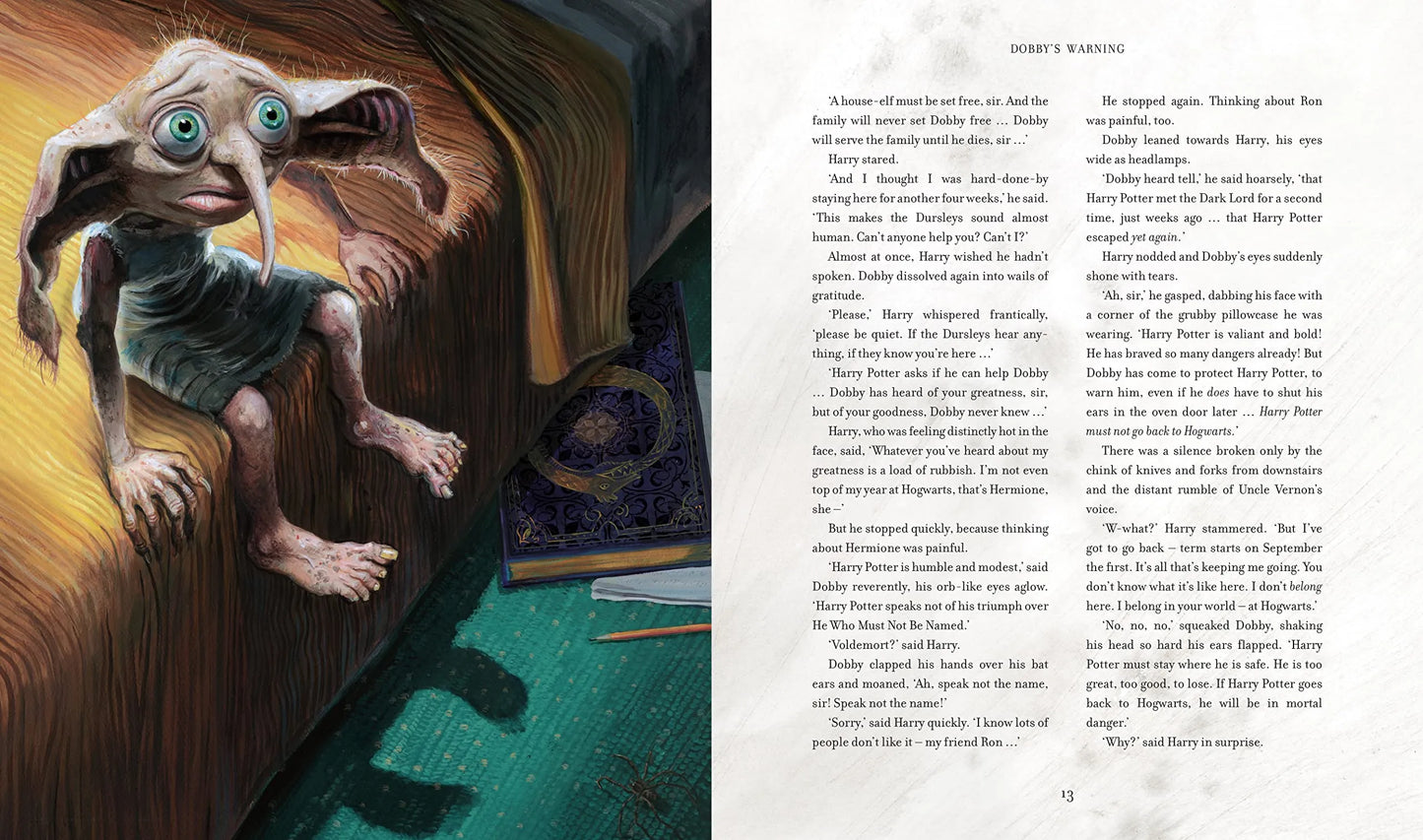 Harry Potter and the Chamber of Secrets, Illustrated Edition (Hardback) for Kids 7+, English Language