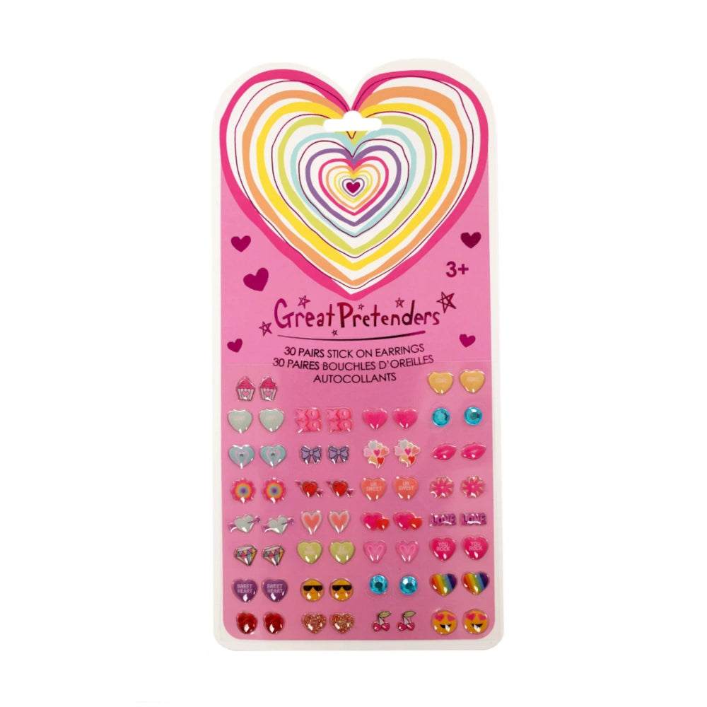 Heart Sticker Earrings, Great Pretenders