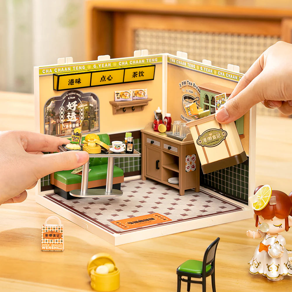 DIY Miniature House, Hong Kong Bites Cafe DW021, Rolife