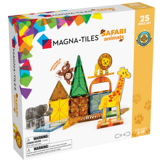 Safari Animals 25-Piece Set Magna-tiles