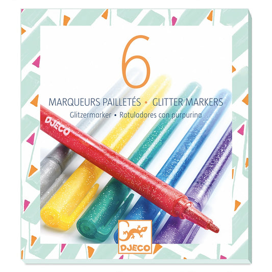 Djeco The colours 6 glitter markers