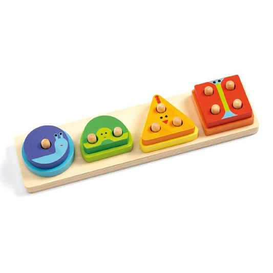 Djeco Basic 1234 Wooden Puzzle