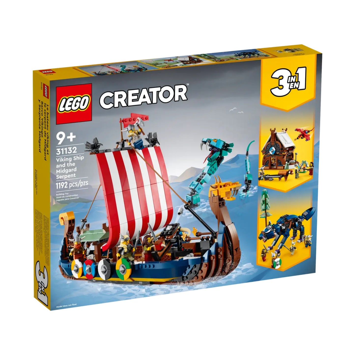 LEGO® Creator 3in1 Viking Ship and the Midgard Serpent 31132