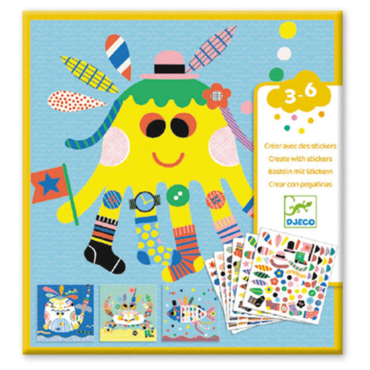 Djeco Stickers and Crafts Sea Creatures