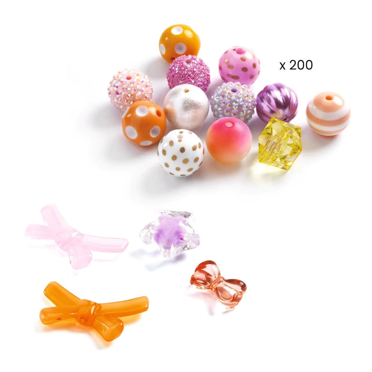 Djeco Art and craft Beads and jewellery Bubble beads, Gold
