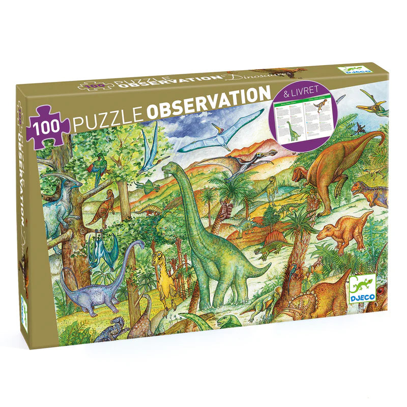 Djeco Puzzles observation Dinosaurs 100 pcs