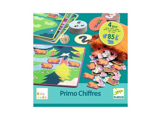 Djeco set 4 games Refonte 123 Chiffres