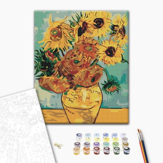 Sunflowers by Van Gogh Paint by Numbers, Brushme