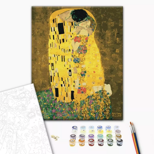 Kiss by Gustav Klimt Paint by Numbers, Brushme
