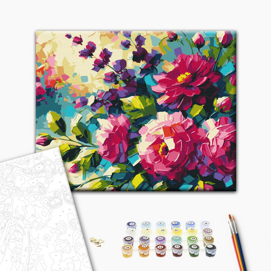 Flowers of Summer by Oleg Loburak Paint By Numbers, Brushme