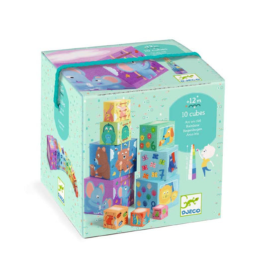Rainbow Stacking Blocks, Djeco
