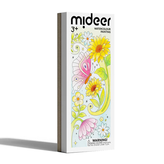 Watercolour Painting - The Flower and The Butterfly, Mideer