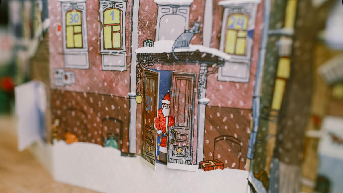 Адвент календарь - виммельбух "Московский дворик"