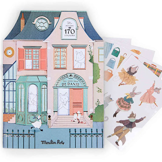 Colouring book + 170 stickers La Petite Ecole de Danse, Moulin Roty