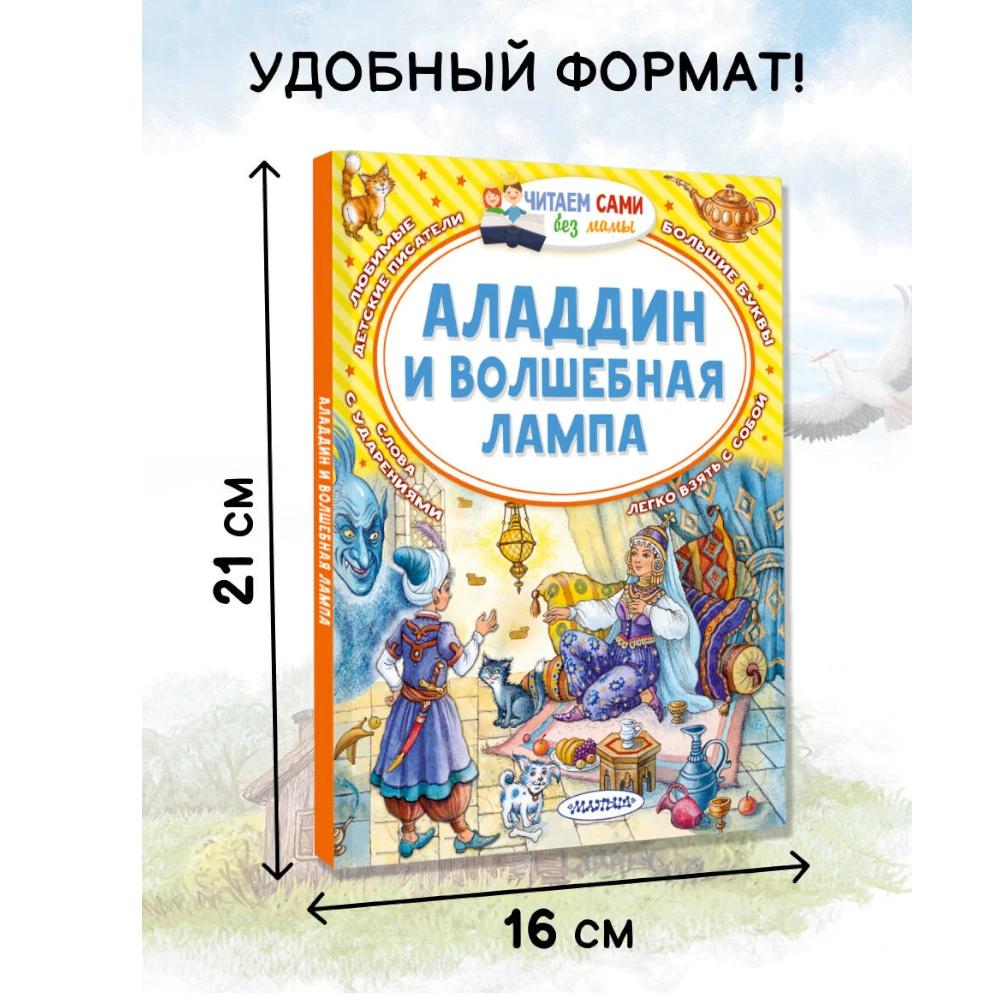 Fairy Tale Book for Kids 5+: Aladdin and the Magic Lamp (RU), AST