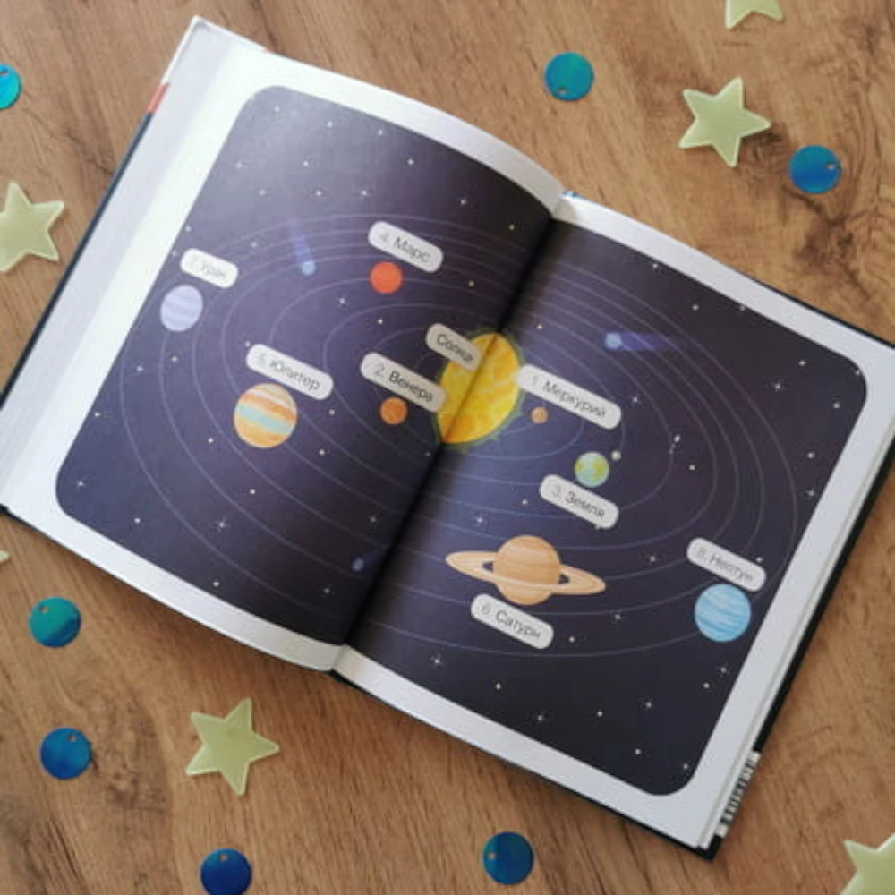 Educational Book for Kids 5+: Space Quick Science Facts Chevostik (RU), MIF