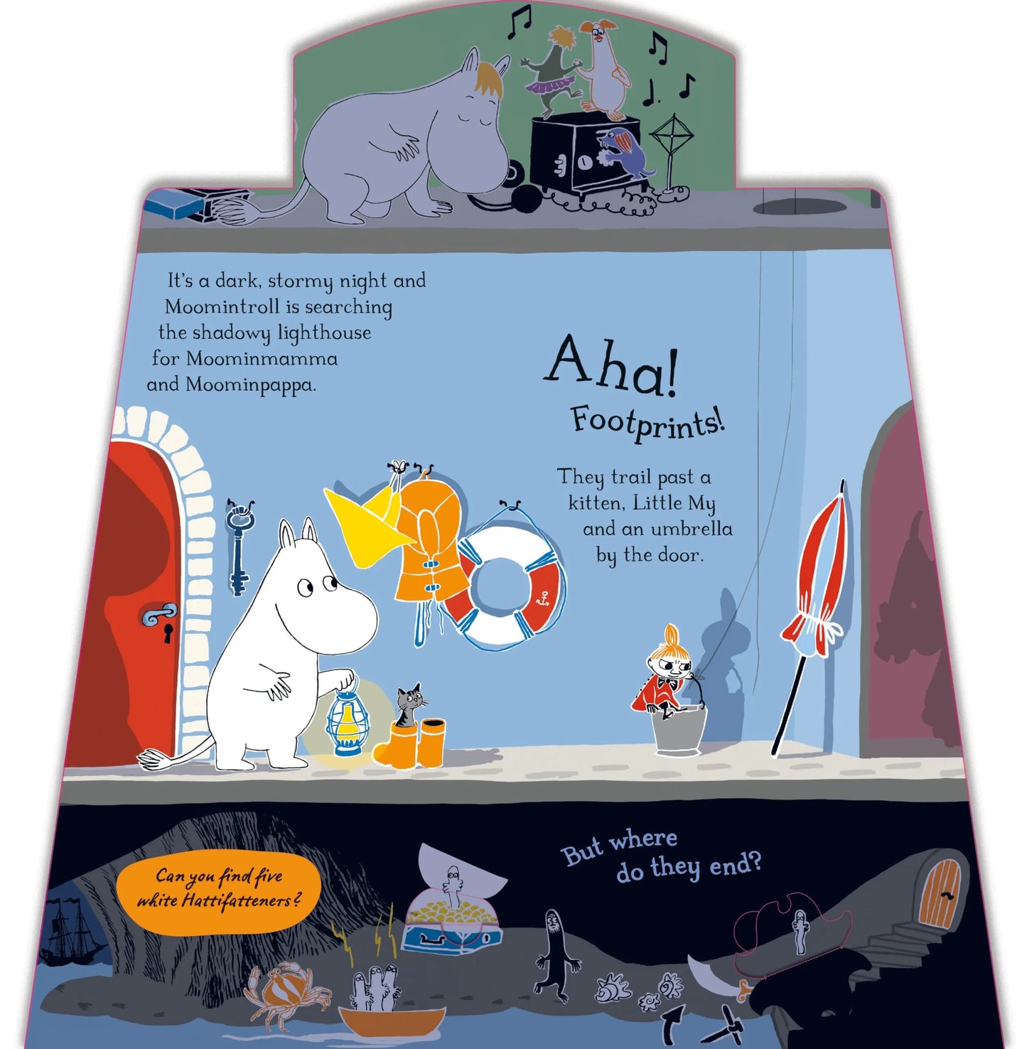 In the Lighthouse, Shaped Board Book for Kids 3+, English Language