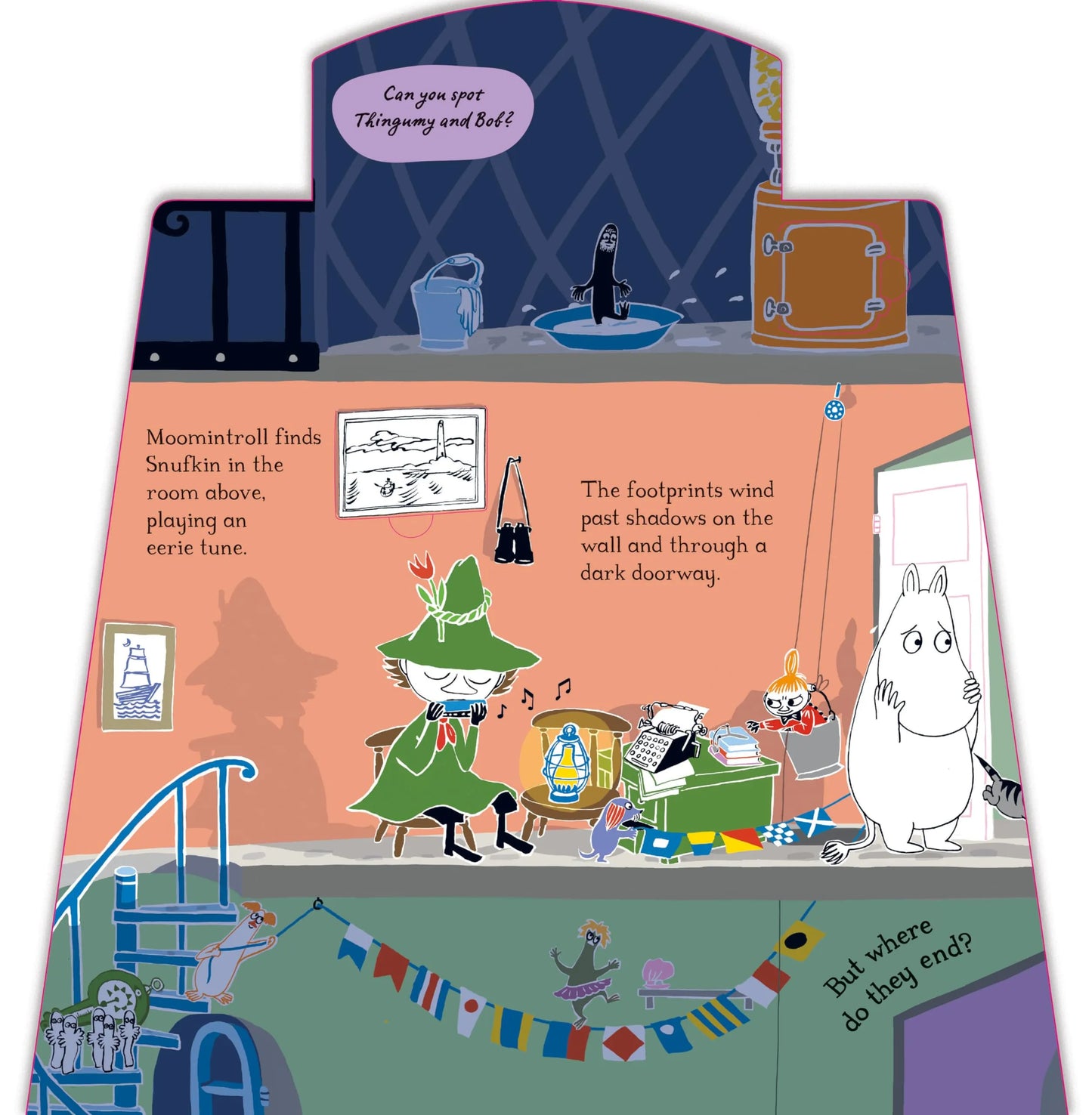 In the Lighthouse, Shaped Board Book for Kids 3+, English Language