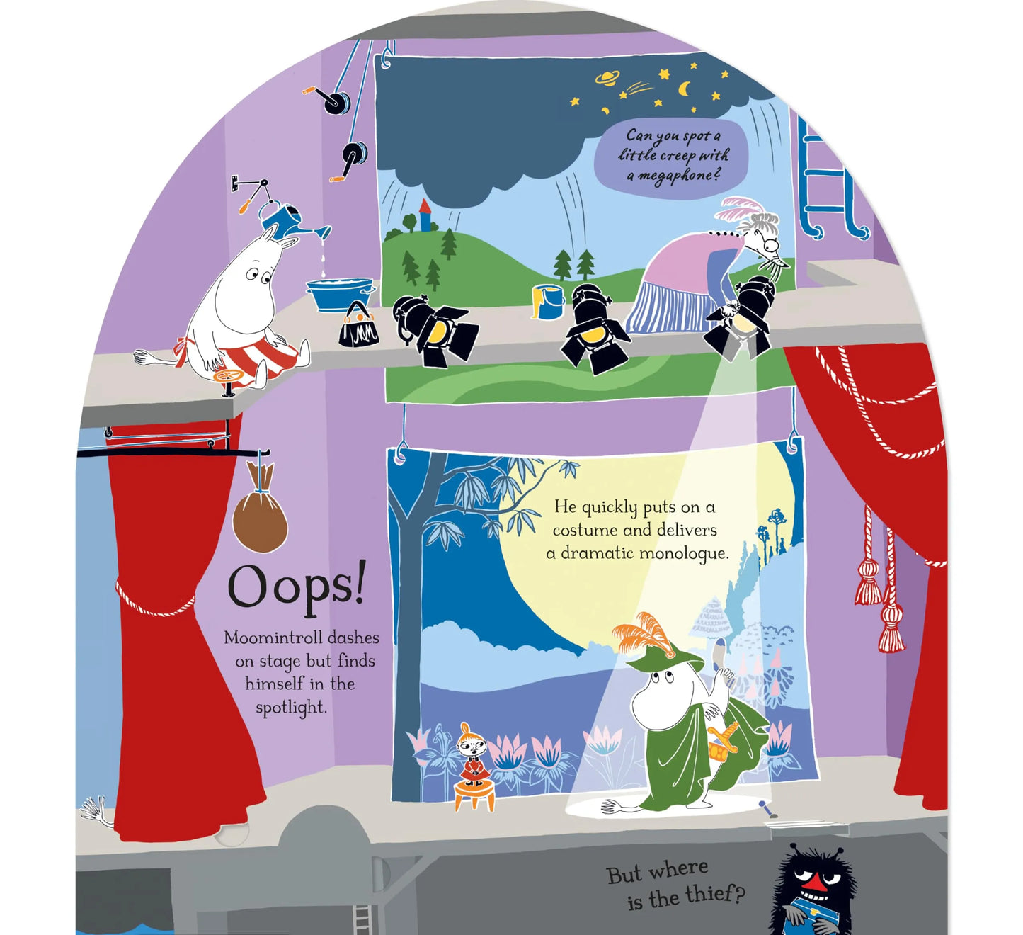 In the Theatre, Board Book for Kids 3+, English Language