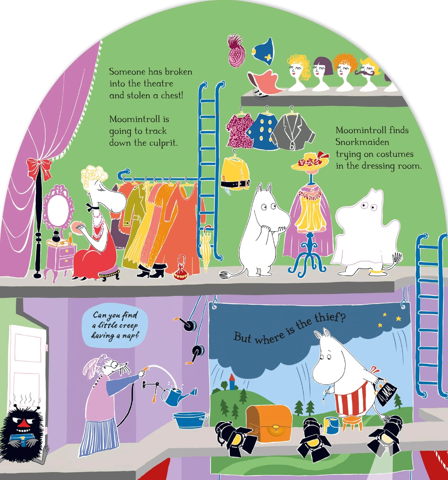 In the Theatre, Board Book for Kids 3+, English Language