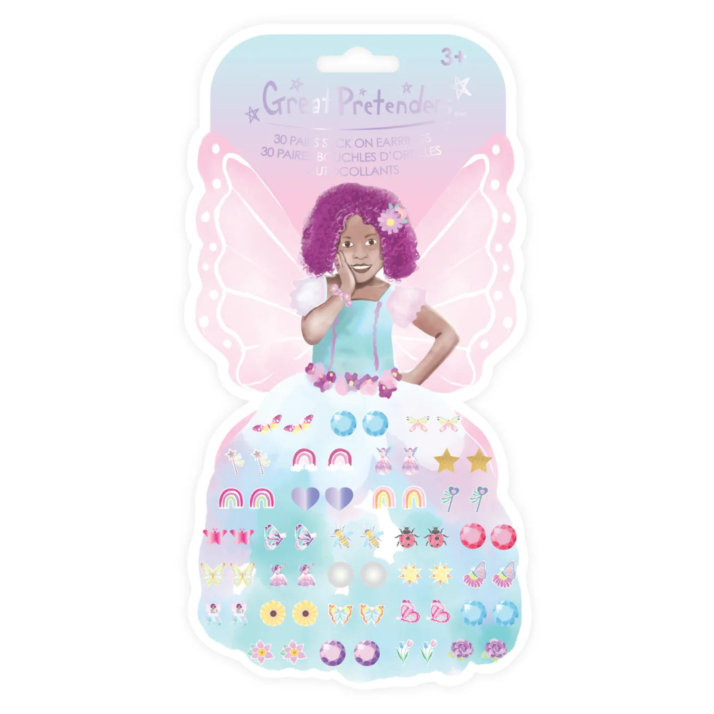 Butterfly Fairy Azaria, Sticker Earrings, For Kids 3+