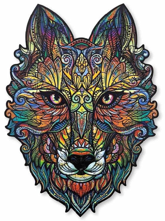 Wolf: 150 Pieces, Wooden Puzzle for Kids 8+