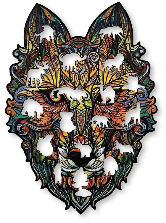 Wolf: 150 Pieces, Wooden Puzzle for Kids 8+