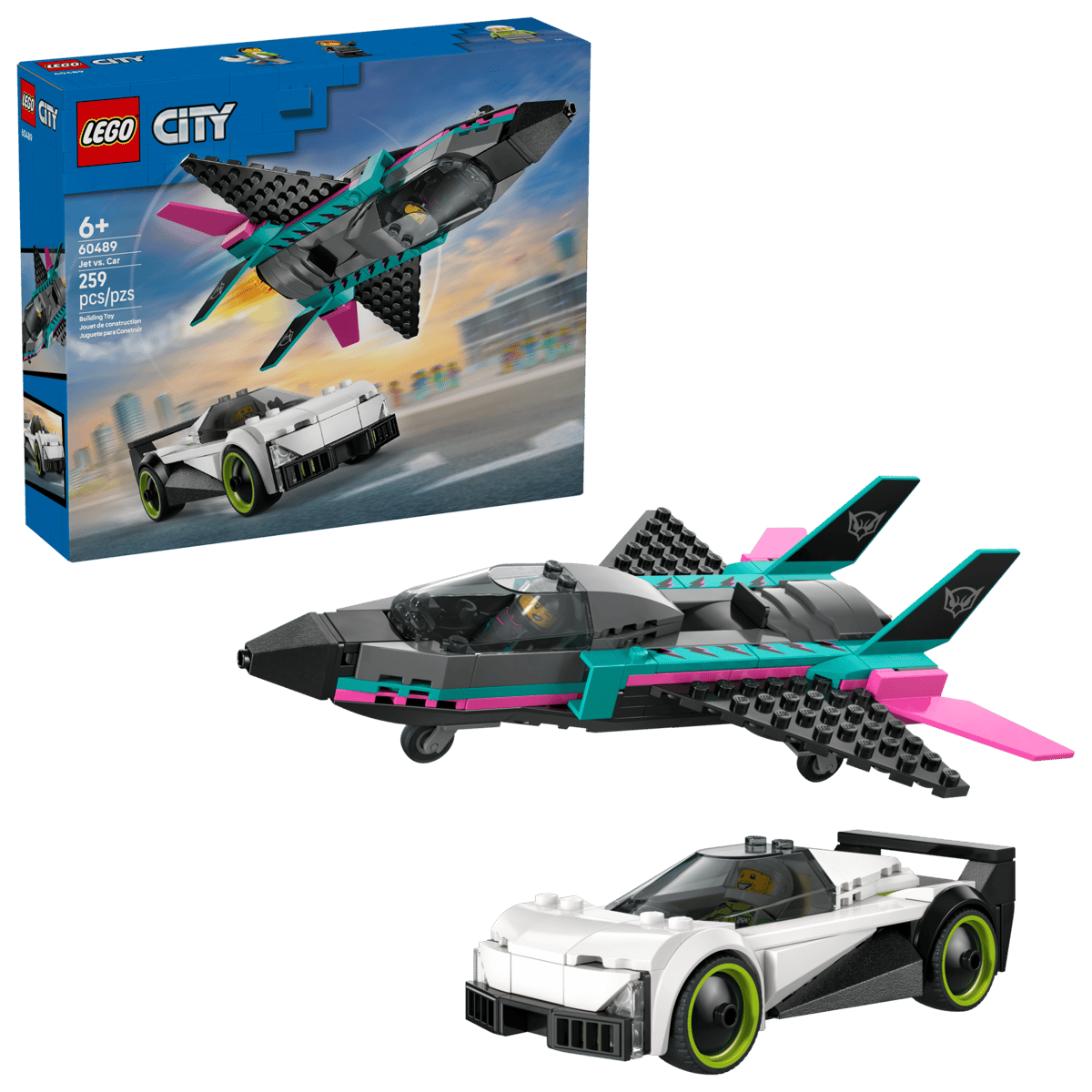 Jet vs. Car 60489, Lego City