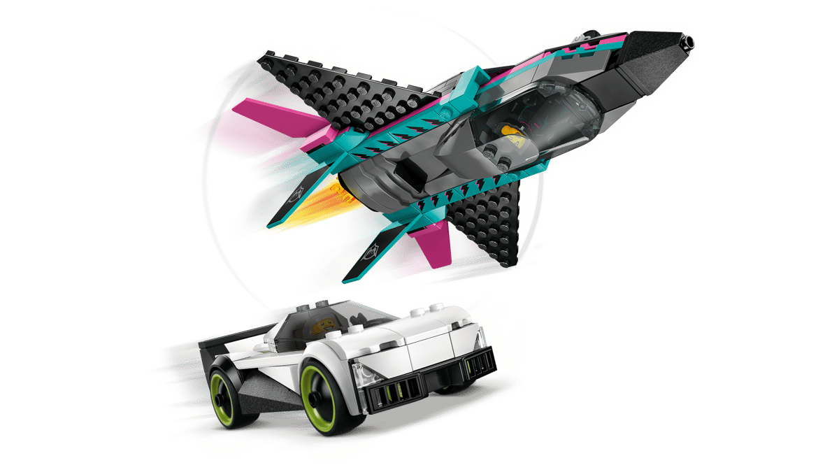 Jet vs. Car 60489, Lego City