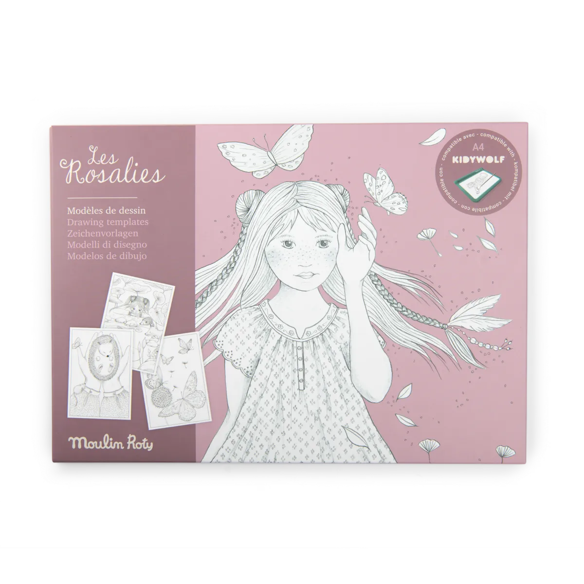 24 шаблона для рисования Kidywolf 5+: Les Rosalies, Moulin Roty