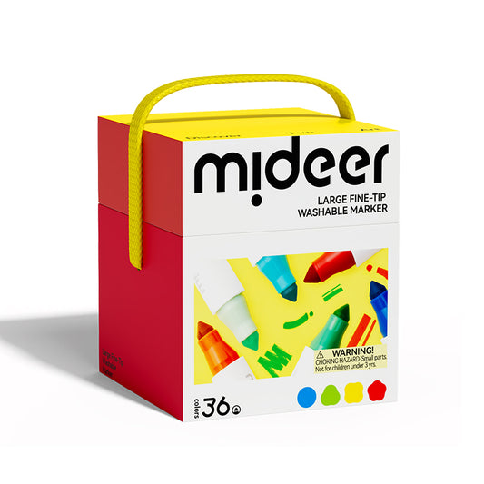 Large Fine-Tip Washable Marker - 36 Colors, Mideer