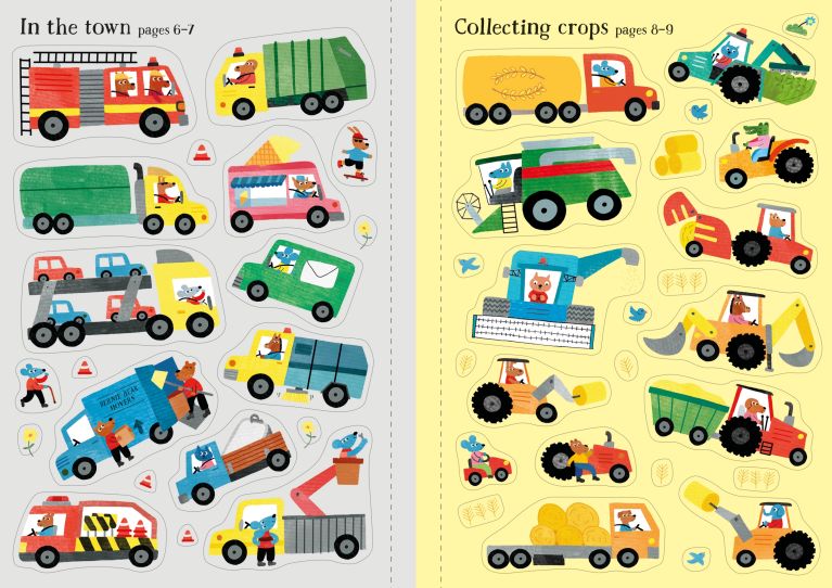 Little First Stickers Tractors And Trucks, Usborne
