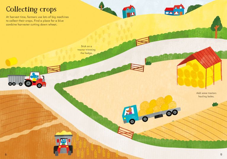 Little First Stickers Tractors And Trucks, Usborne