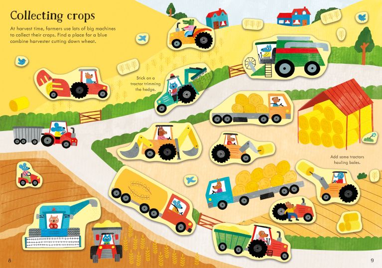 Little First Stickers Tractors And Trucks, Usborne