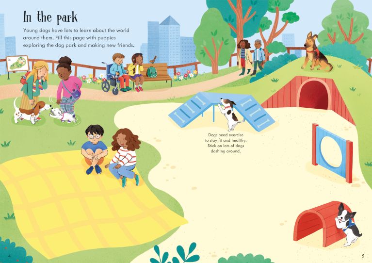 Little First Stickers Dogs And Puppies, Usborne