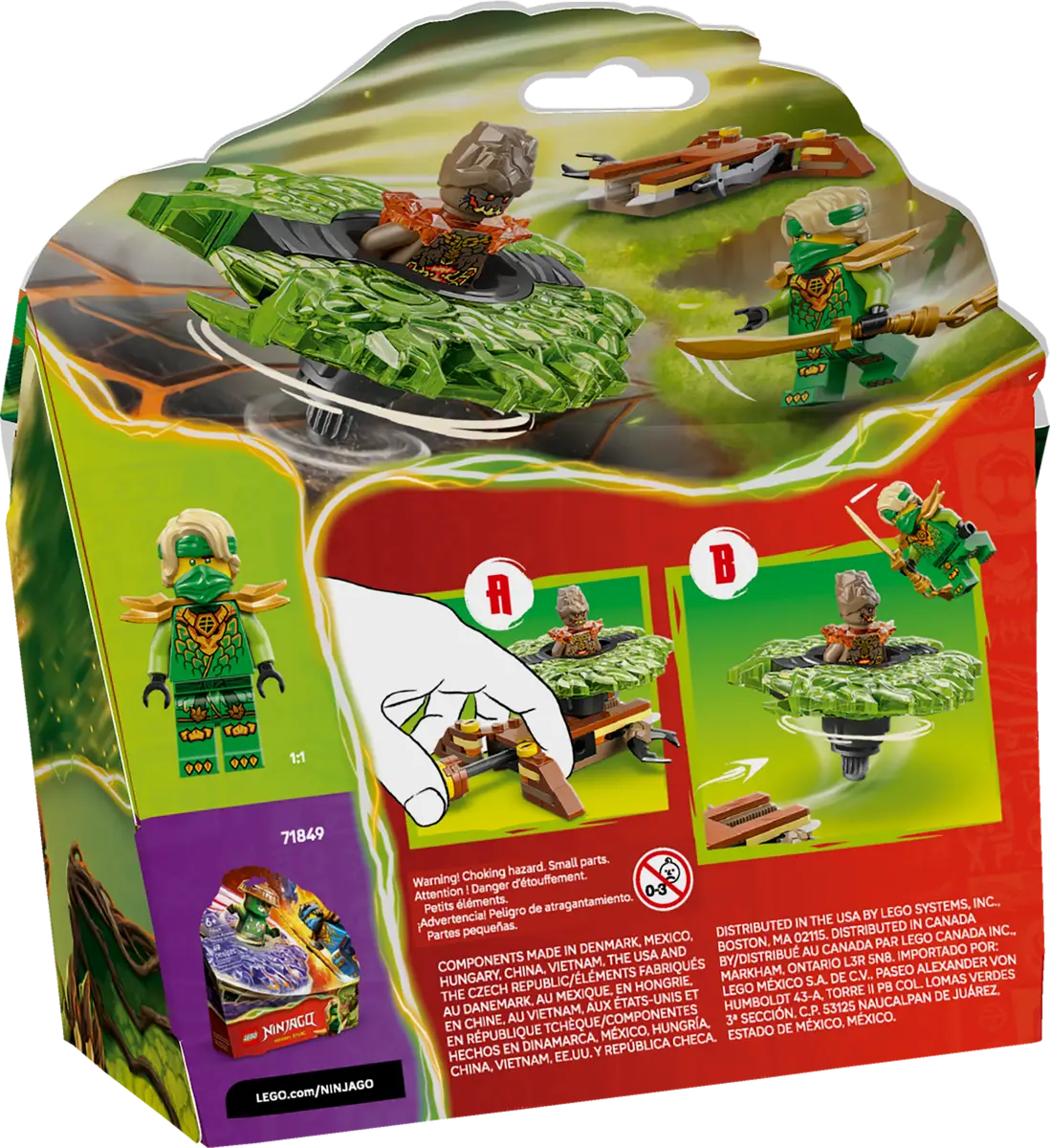 Lloyd vs. Earth Monster Spinner 71850, Lego NINJAGO