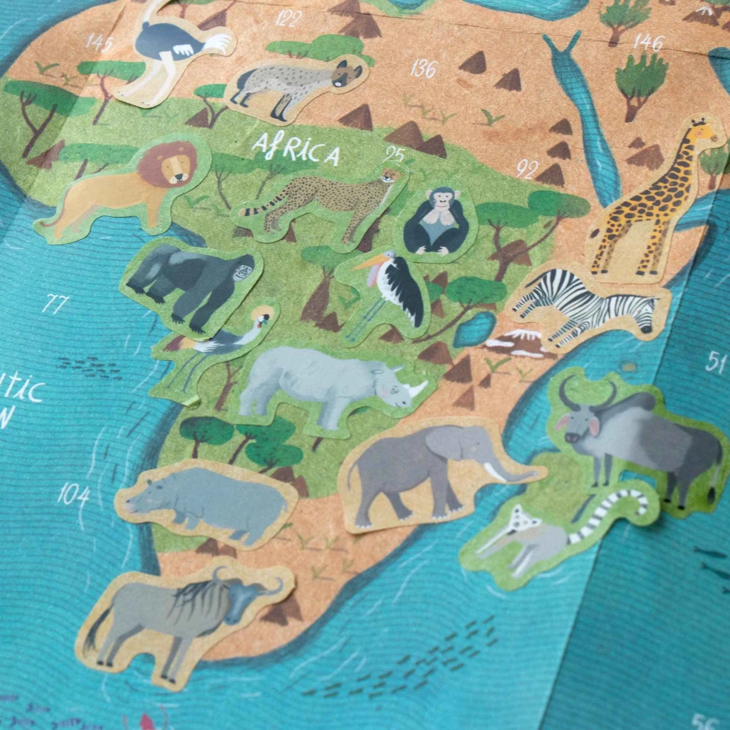Poster and stickers: Animal world, LONDJI