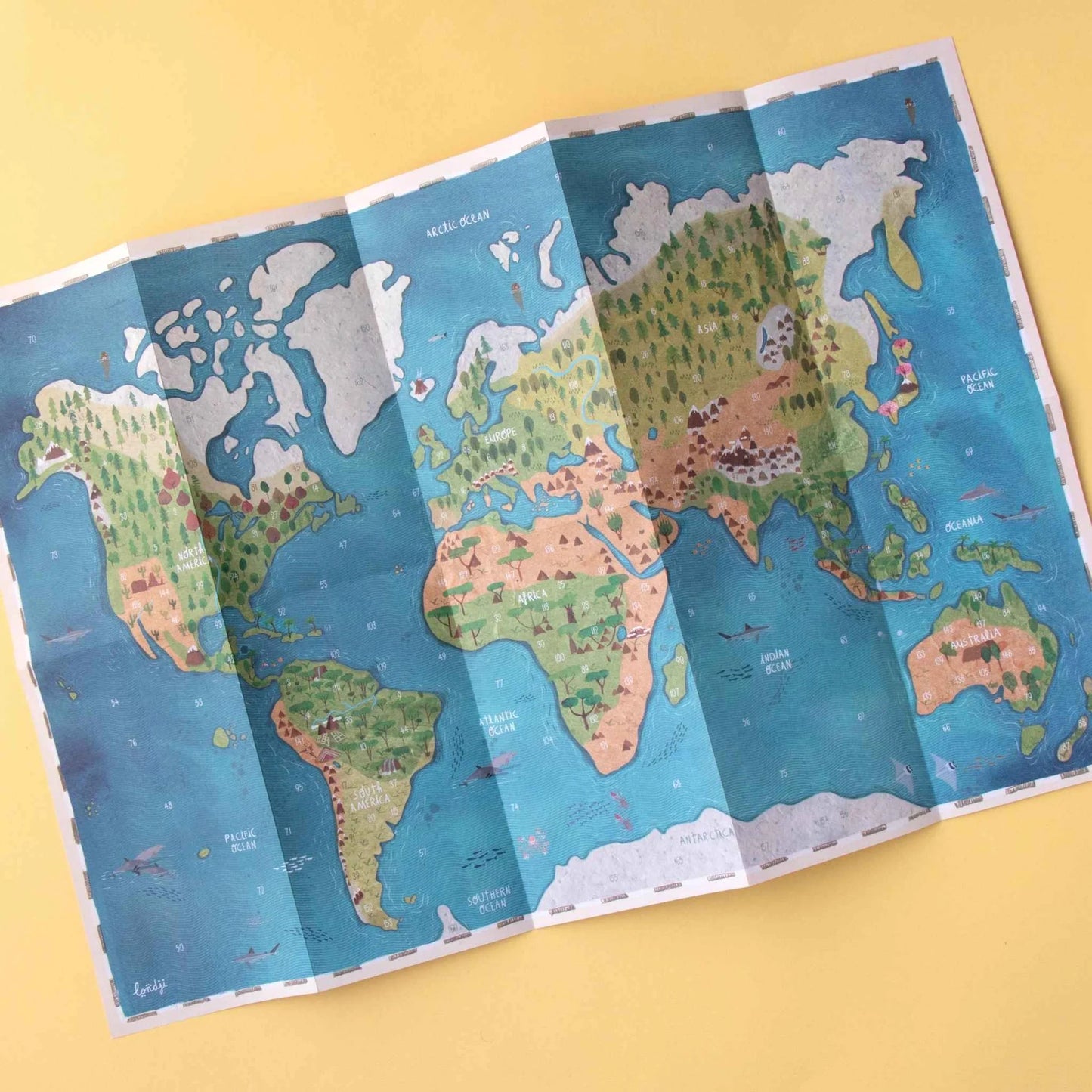 Poster and stickers: Animal world, LONDJI